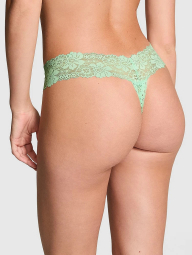 Жіночі мереживні трусики Victoria's Secret Pink тонг 1159832066 (Зелений XXL)