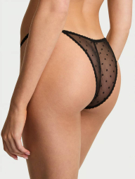 Сітчасті трусики бразилії Victoria's Secret 1159832112 (Чорний XXL)