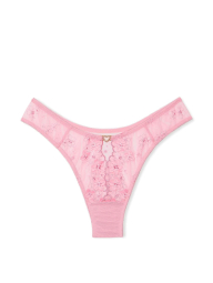 Трусики бразилії Victorias Secret з 3D вишивкою 1159832309 (Рожевий S)
