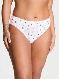 Женские трусики Victoria's Secret брифы с принтом 1159832310 (Белый S)