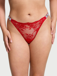 Трусики тонг Victoria's Secret зі стразами 1159832450 (Червоний S)