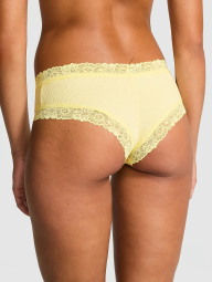 Женские трусики в рубчик Victoria's Secret PINK чики 1159832663 (Желтый XL)