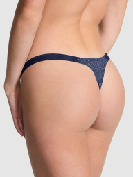 Стильные трусики тонг Victoria's Secret Pink 1159832679 (Синий XL)