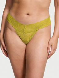 Кружевные трусики тонг Victoria's Secret 1159832949 (Зеленый S)