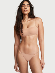 Гладкие трусики стринг бикини Victoria's Secret 1159832961 (Бежевый XXL)
