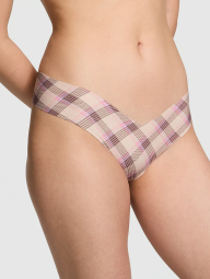 Бесшовные трусики Victoria's Secret Pink тонг 1159832976 (Молочный S)