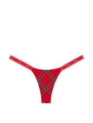 Трусики тонг Victoria's Secret Pink с принтом 1159833019 (Красный XL)