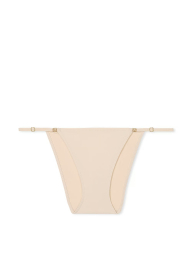 Гладкие трусики стринг бикини Victoria's Secret 1159833149 (Бежевый S)