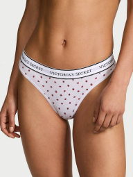 Женские трусики тонг Victoria's Secret с принтом 1159833363 (Белый S)