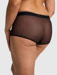 Сетчатые трусики шортики Victoria's Secret Pink 1159833392 (Леопардовый XXL)
