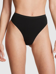 Бесшовные трусики Victoria's Secret PINK бразильяны 1159833413 (Черный XL)