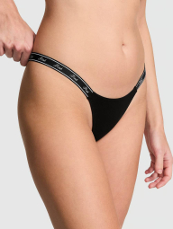 Стильные трусики тонг Victoria's Secret Pink 1159833417 (Черный XL)