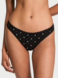 Женские трусики тонг Victoria's Secret 1159833453 (Черный M)