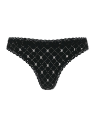 Женские трусики тонг Victoria's Secret 1159833453 (Черный M)
