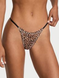 Кружевные трусики тонг Victorias Secret 1159833457 (Леопардовый M)
