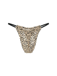 Кружевные трусики тонг Victorias Secret 1159833457 (Леопардовый M)