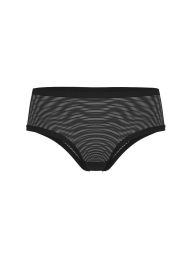 Женские сетчатые трусики чики Victoria's Secret бесшовные в рубчик 1159833459 (Черный XL)