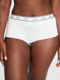 Женские трусики шортики Victoria's Secret Pink 1159833462 (Белый M)