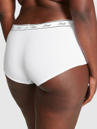 Женские трусики шортики Victoria's Secret Pink 1159833462 (Белый M)