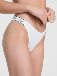Стильные трусики тонг Victoria's Secret Pink 1159833465 (Белый M)