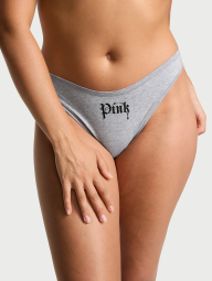Женские трусики тонг Victoria's Secret PINK 1159833590 (Серый S)