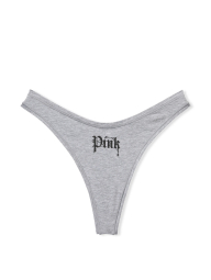 Женские трусики тонг Victoria's Secret PINK 1159833590 (Серый S)