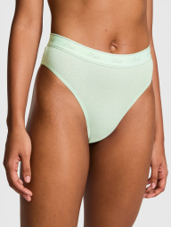 Трусики бразильяны Victoria's Secret Pink с шиммером 1159833729 (Зеленый S)