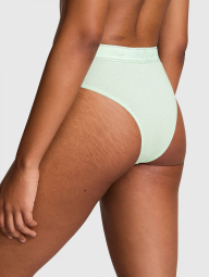 Трусики бразильяны Victoria's Secret Pink с шиммером 1159833729 (Зеленый S)