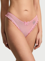 Сетчатые трусики тонг Victoria's Secret 1159833734 (Розовый M)