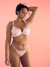 Трусики со стразами Victoria's Secret стринги 1159834223 (Розовый L)