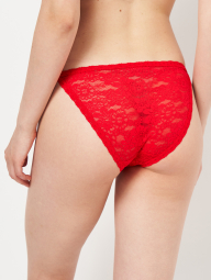 Кружевные трусики бикини Victoria's Secret PINK 1159832696 (Красный XXL)