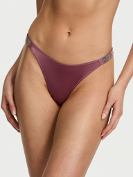 Трусики со стразами Victoria's Secret тонг 1159834094 (Розовый S)