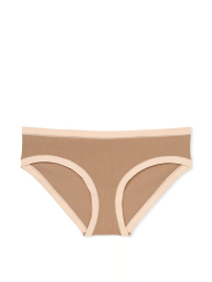 Женские трусики хипхаггеры Victoria's Secret PINK в рубчик 1159834098 (Коричневый XL)