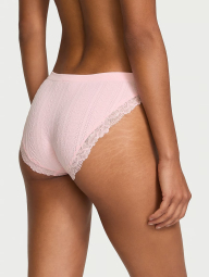 Трусики Victoria's Secret бикини с кружевом 1159834141 (Розовый XL)