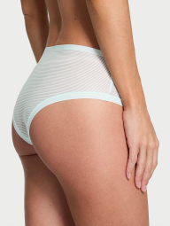 Женские сетчатые трусики чики Victoria's Secret в рубчик 1159834349 (Голубой L)