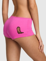 Женские трусики шортики Victoria's Secret PINK 1159834352 (Розовый L)