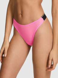 Женские сетчатые трусики тонг Victoria's Secret Pink 1159834357 (Розовый L)