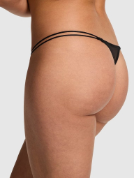 Сетчатые трусики тонг Victoria's Secret Pink 1159834362 (Черный L)