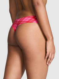 Бесшовные трусики тонг Victoria's Secret Pink с принтом 1159834811 (Розовый S)