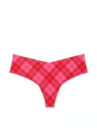 Трусики безшовні тонг Victoria's Secret Pink з принтом 1159834811 (Рожевий S)