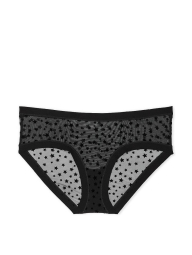 Сетчатые трусики хипхаггеры Victoria's Secret Pink 1159835024 (Черный S)