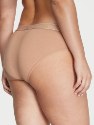 Женские хлопковые трусики Victoria's Secret хипхаггеры 1159835223 (Бежевый L)