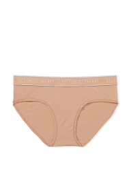 Женские хлопковые трусики Victoria's Secret хипхаггеры 1159835223 (Бежевый L)