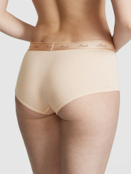 Женские трусики шортики Victoria's Secret Pink 1159835232 (Бежевый S)