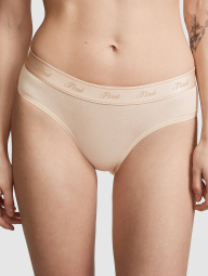 Женские трусики Victoria's Secret Pink хипхаггеры 1159835238 (Бежевый L)