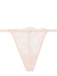 Кружевные трусики стринги Victoria's Secret 1159835448 (Розовый XXL)