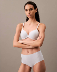Бесшовные трусики брифы Calvin Klein с высокой посадкой 1159835983 (Серый L)