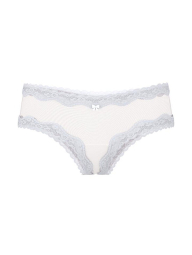 Женские сетчатые трусики чики Victoria's Secret с кружевной отделкой 1159837984 (Голубой L)