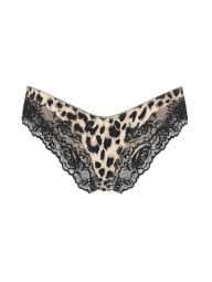 Шикарные трусики чики Victoria's Secret с кружевом 1159837449 (Леопардовый M)