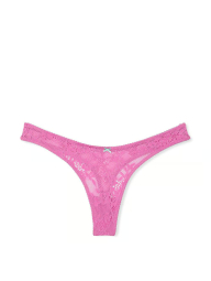 Жіночі трусики тонг Victoria's Secret з квітковим візерунком 1159837197 (рожевий XL)